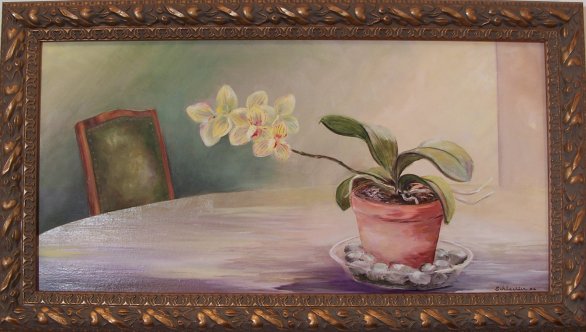 Orchid and Chair